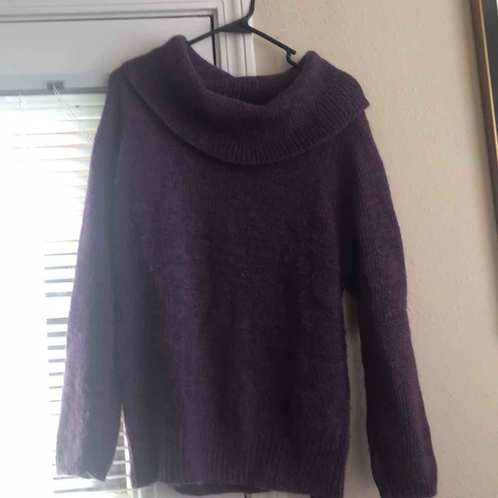 Purple long sleeved Chico’s sweater